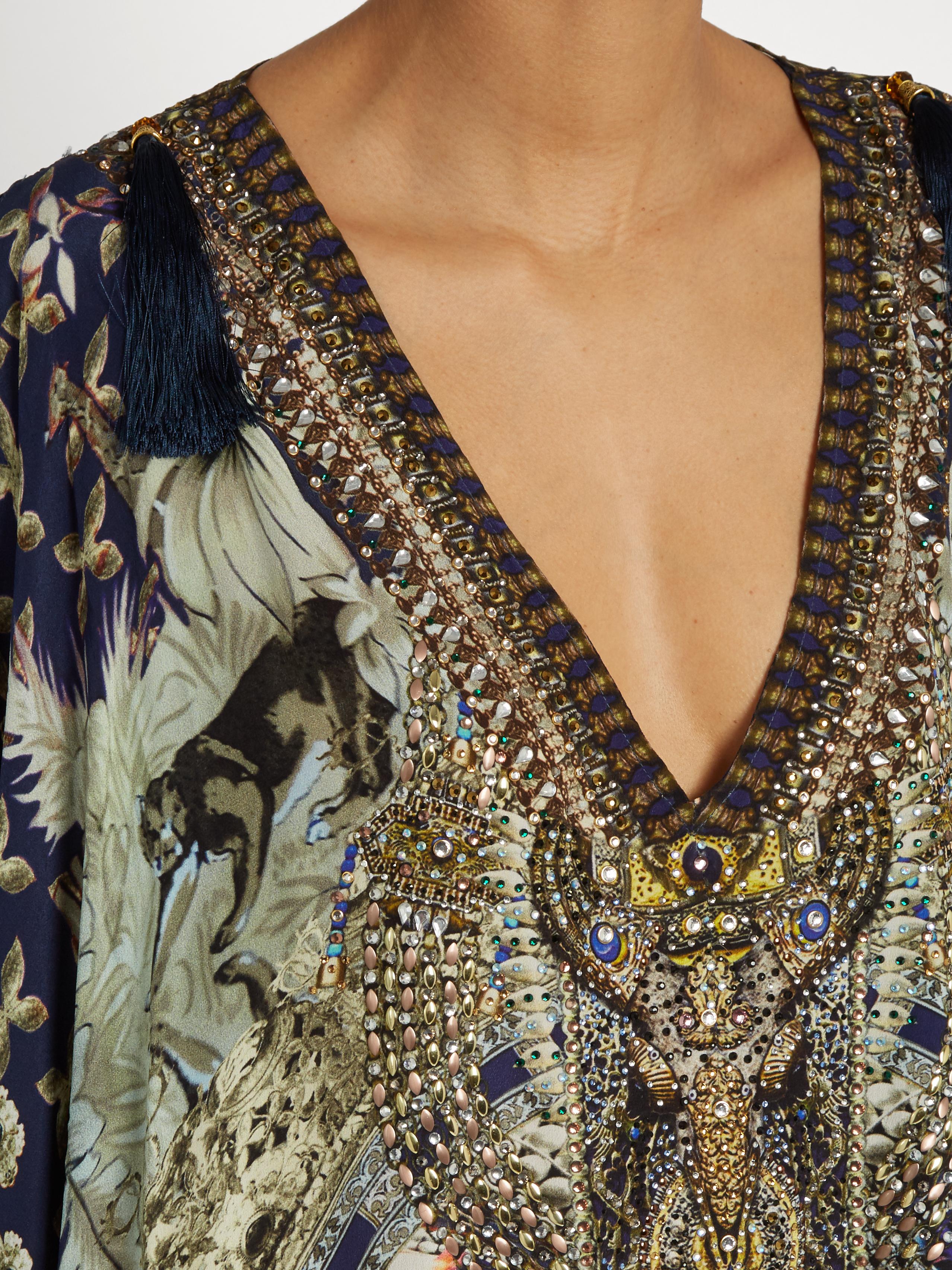 camilla kaftan blue